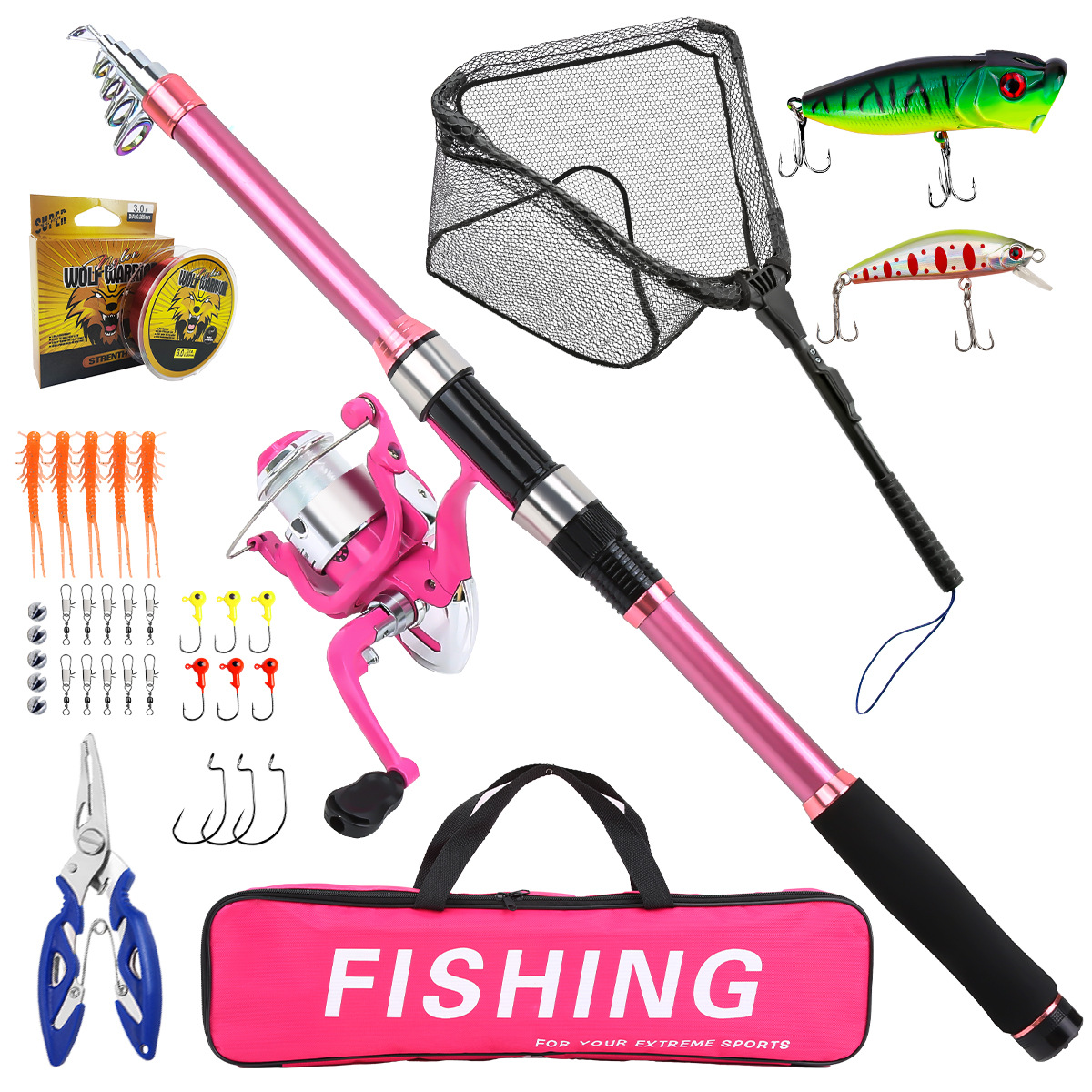 Fishing Rod Travel - Fishing Pole Set Full Kits With