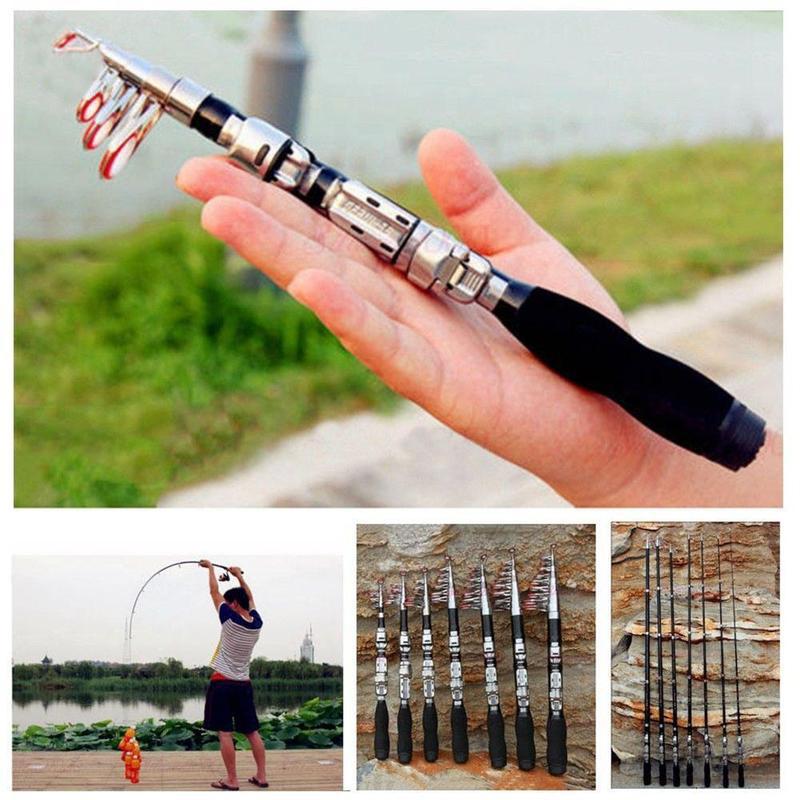 Fishing Rod Telescopic - 1.0m Super Hard Mini Telescopic Fishing