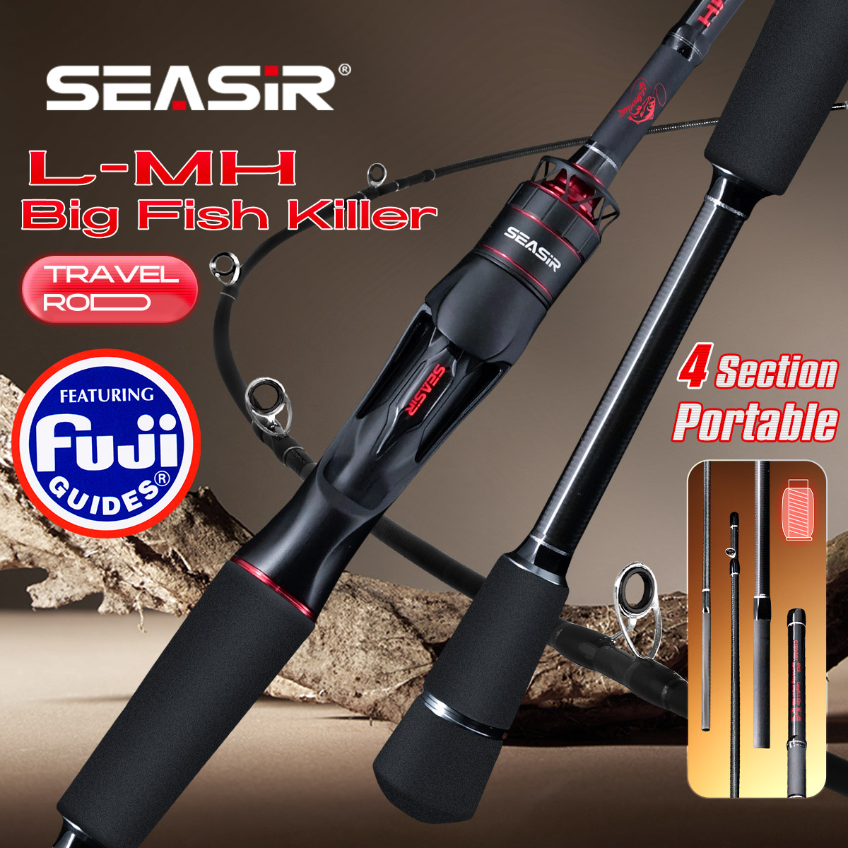 Seasir Salminus XF M/MH Spinin - đánh giá và giá Fishing Rod Surf