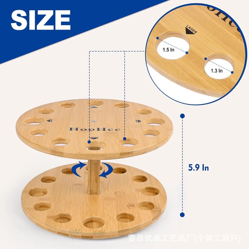 Round Solid Wood Fishing Rod S - đánh giá và giá Fishing Rod Rack