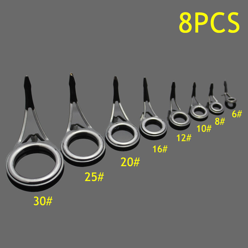 8pcs Fishing Rod Guide Rings A - đánh giá và giá Fishing Rod Building Kit