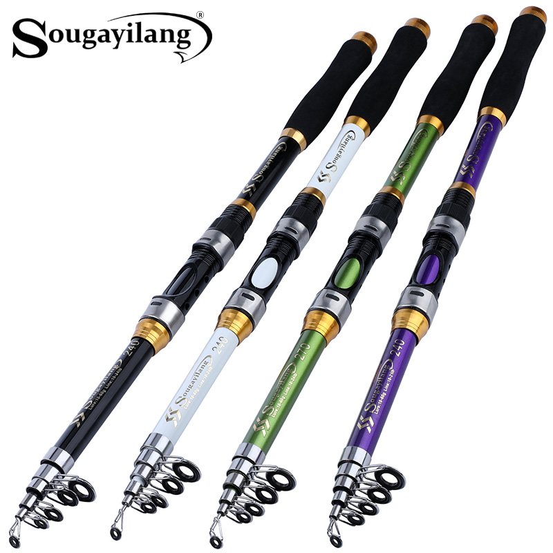 Sougayilang 4 Colors Telescopi - đánh giá và giá Fishing Rod Surf
