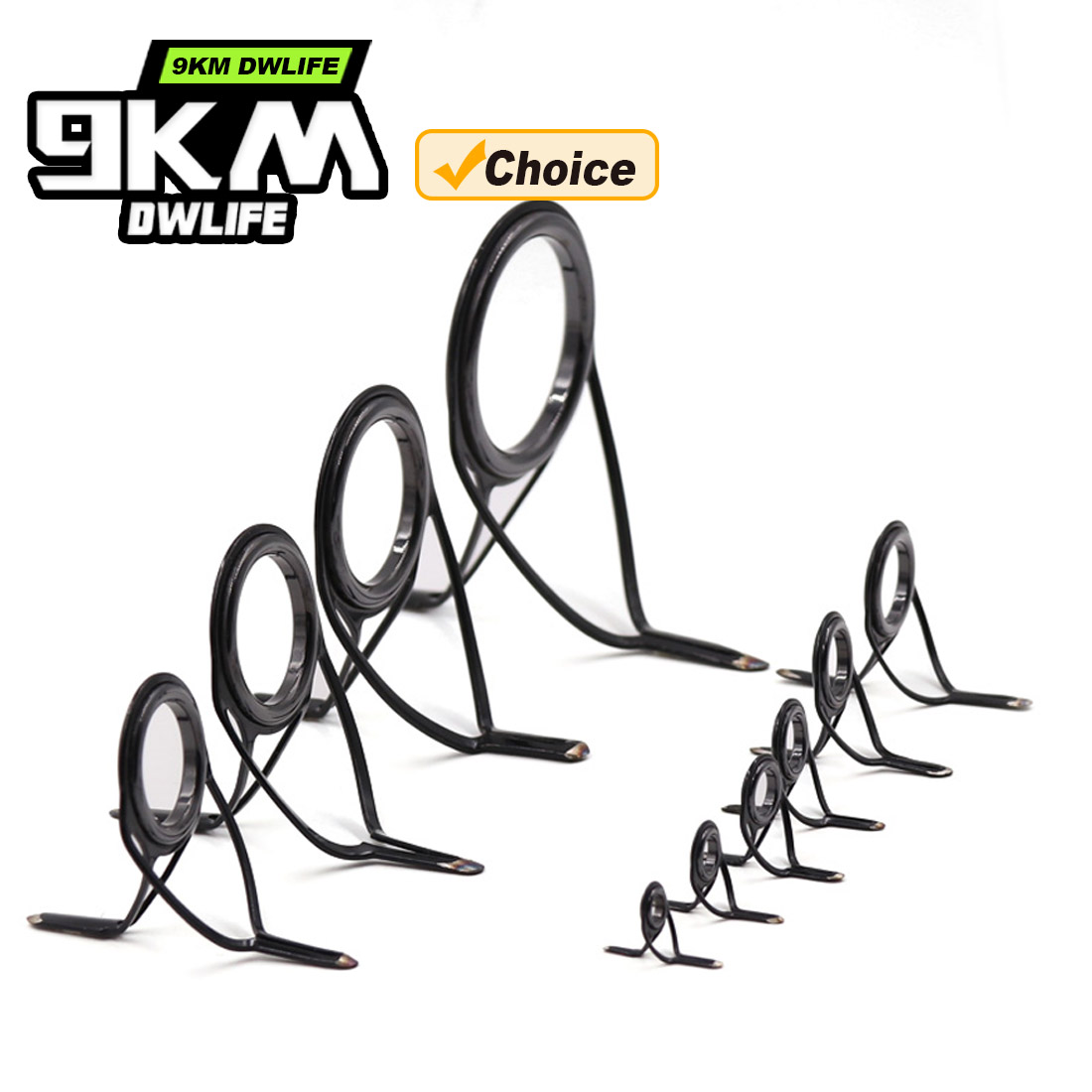 9KM OB Curved Rod Guide Kit 10 - đánh giá và giá Fishing Rod Repair Kit
