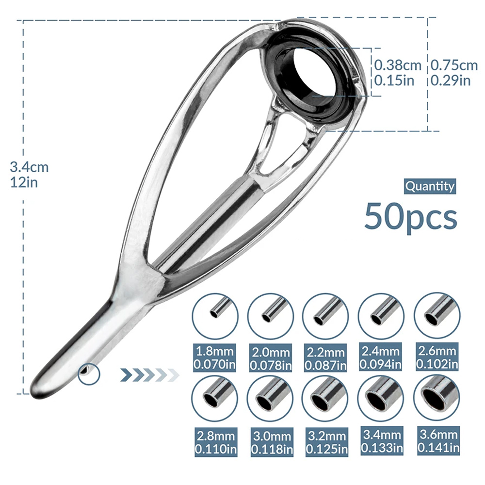 THKFISH 50 Cái/lốc Câu Hướng D - đánh giá và giá Fishing Rod Guide Replacement