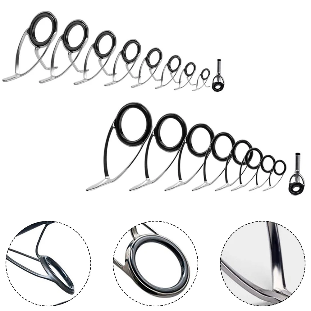 9pcs Fishing Rod Top Ring Tip  - đánh giá và giá Fishing Rod Building Kit