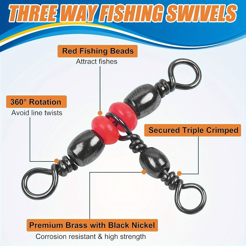 Fishing 3- Way Swivels, Packag - đánh giá và giá Fishing Rod Building Kit